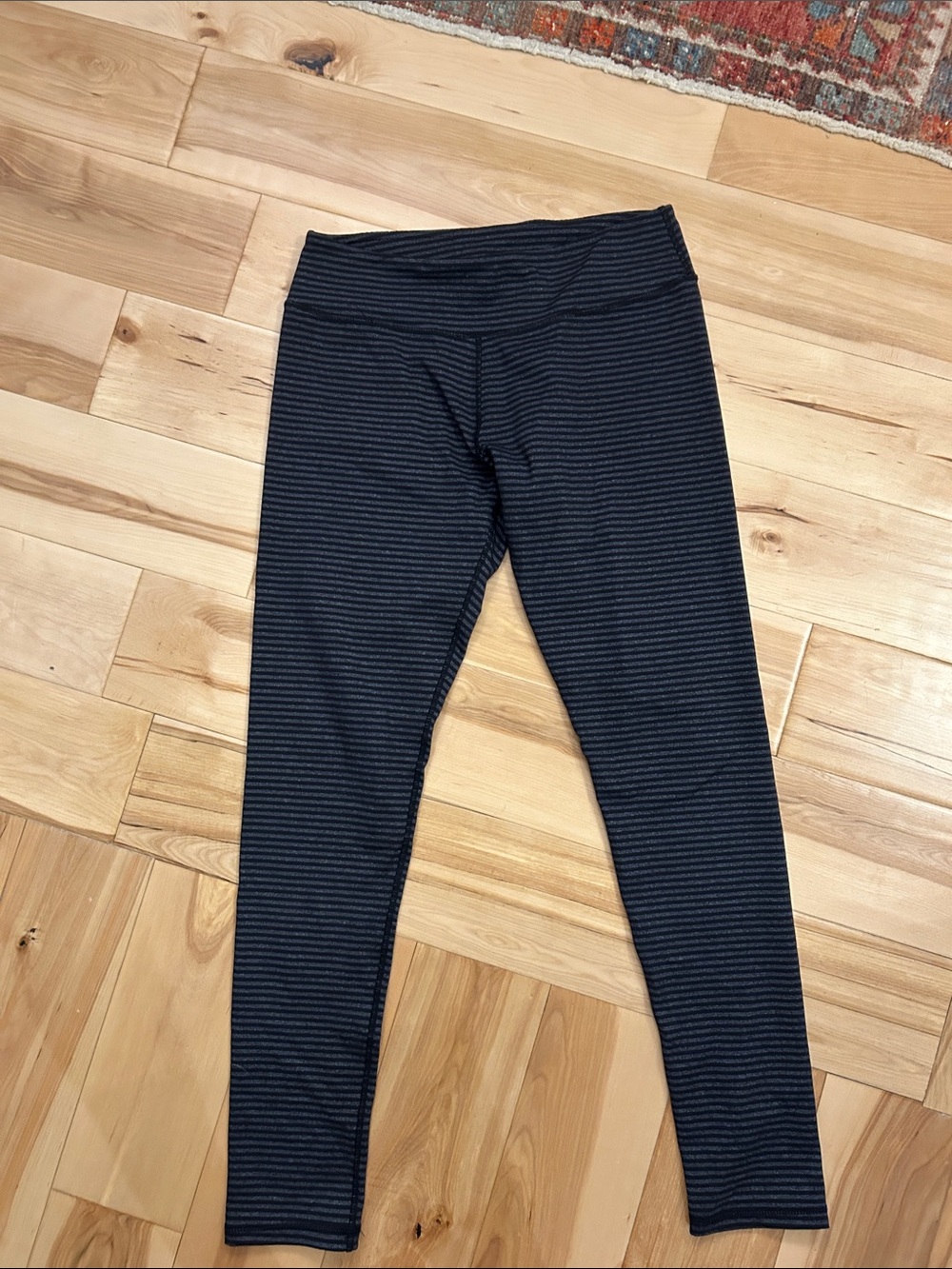 Striped Black Leggings